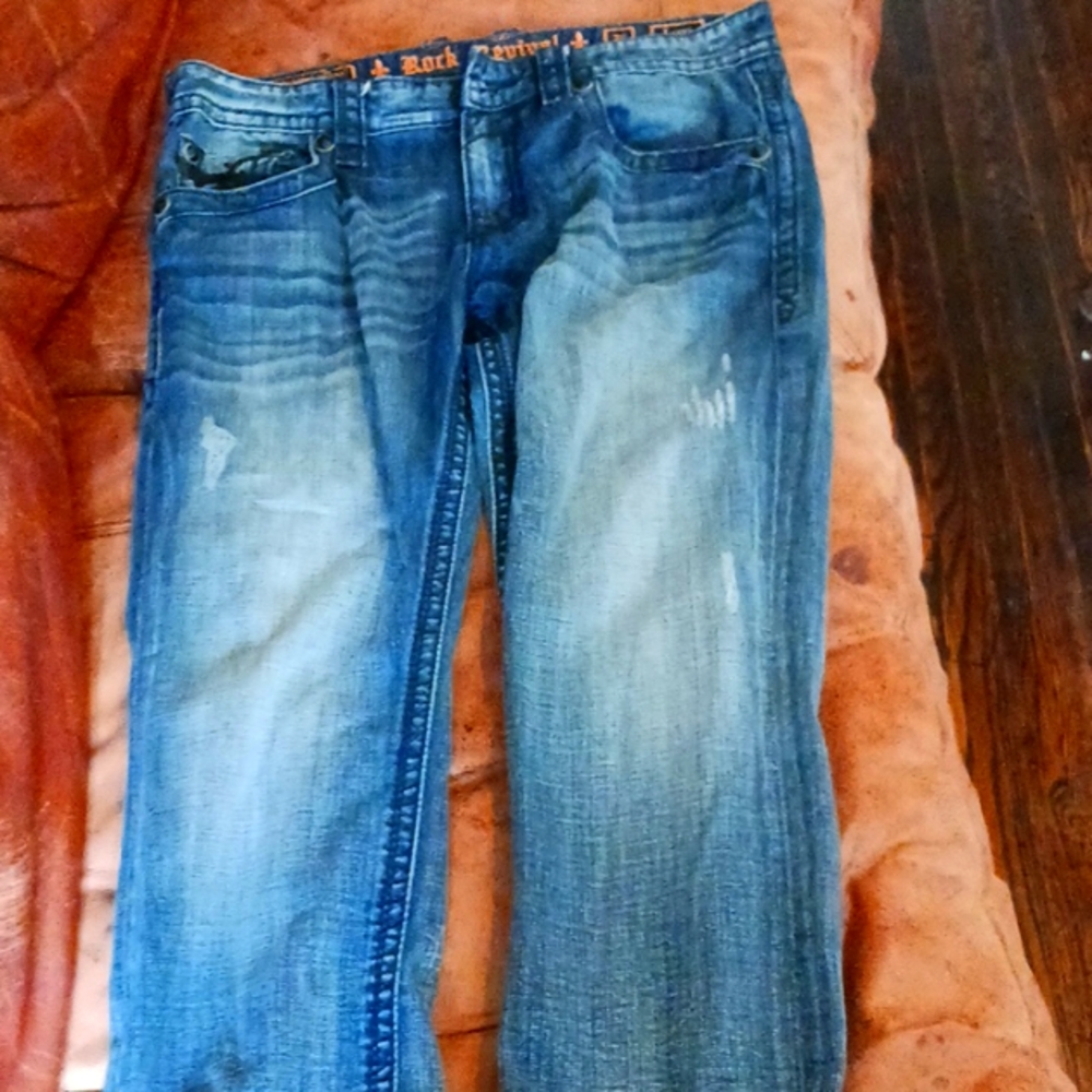 Mens size 36×28 Rock Revival Larry jeans